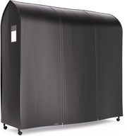 Hoes acqua resistente in nylon verniciato nero, dimensioni ca. 184 cm x 165 cm x 60 cm, hoes per armadio con due cerniere, protezione efficace contro gocce d'acqua, polvere e odori