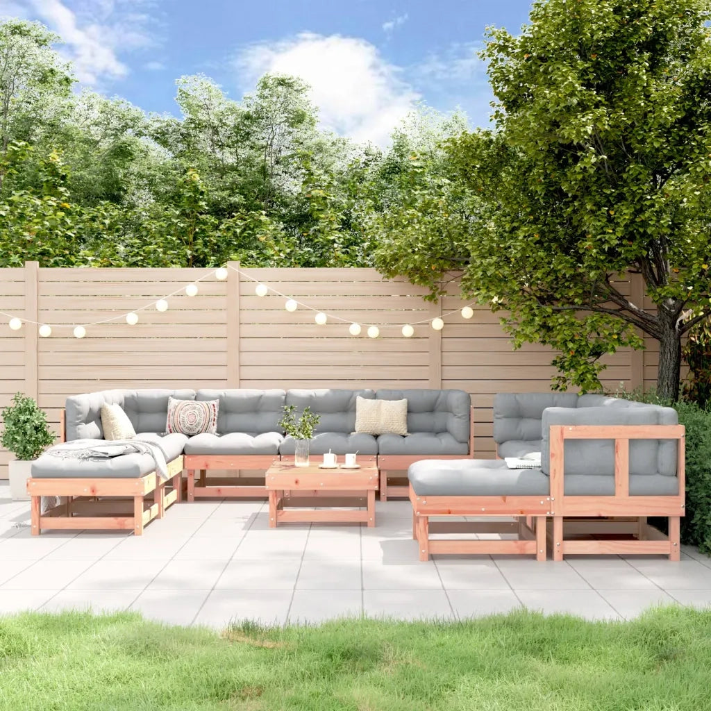 Set Salotto da Giardino 11 pz in Legno Massello di Douglas 3186415