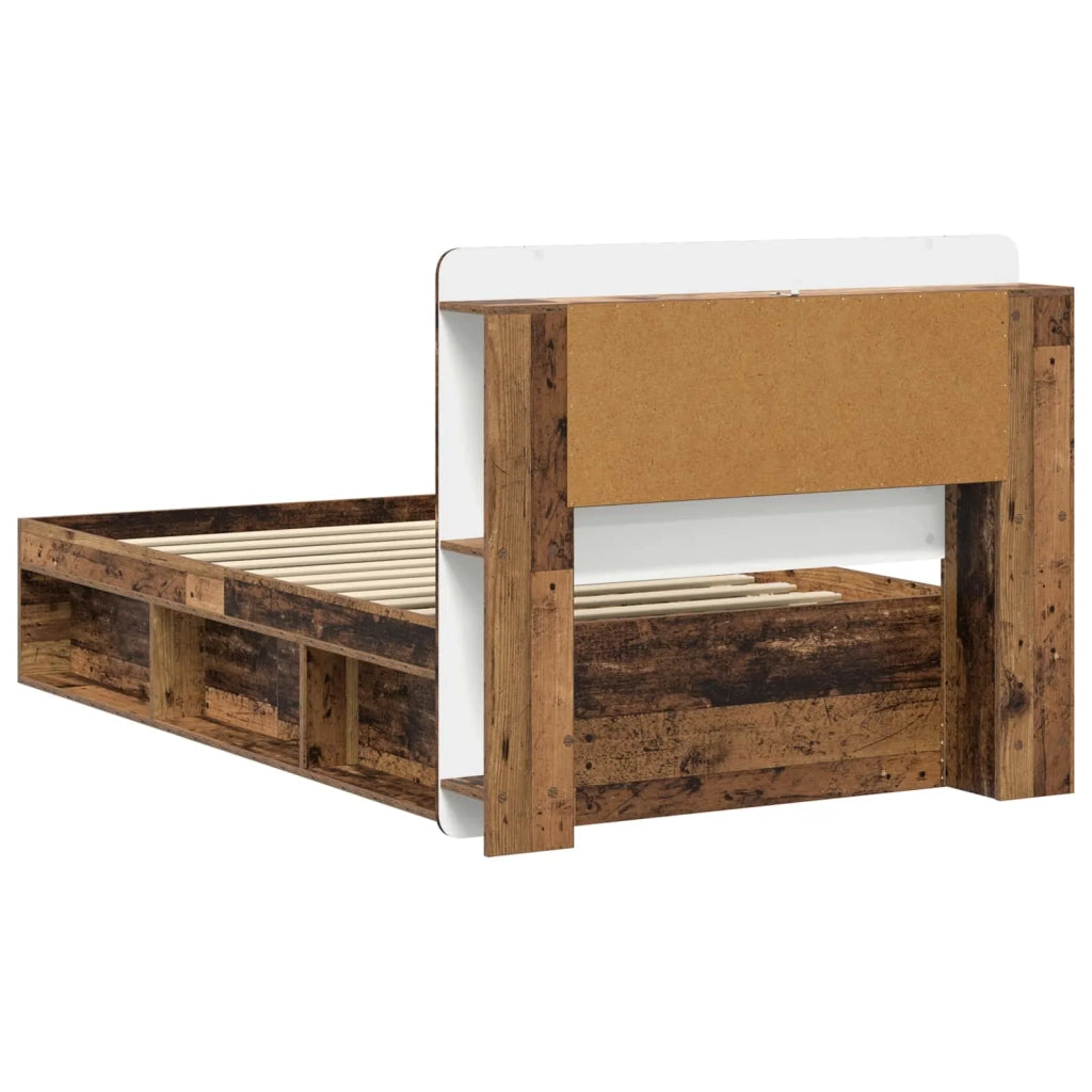 Telaio del letto con storage Legno antico 100 x 200 cm 3433450