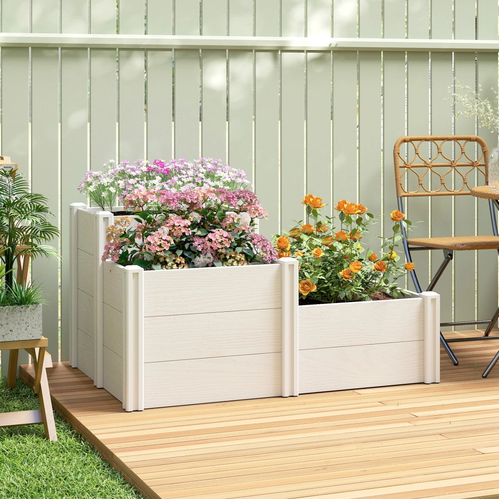 Letto rialzato 3 livelli impilabile ¨C Xylo ¨C giardino modulare plastica esterno