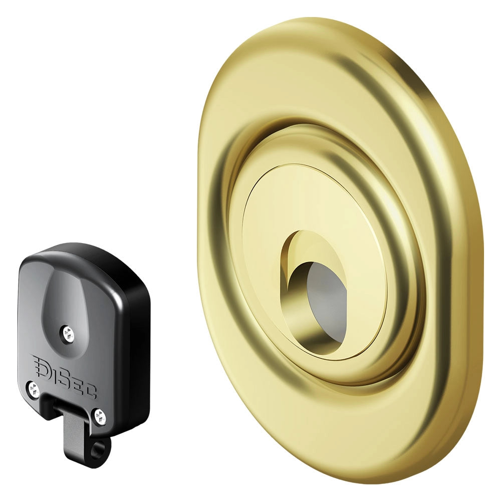 DEFENDER MAGNETICO PER SERRATURE 'MAG 3G 2M' pvd ottone  - DISEC