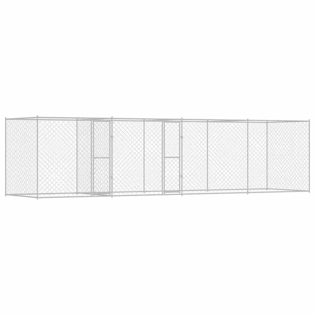 Gabbia per cani Argento 800 x 200 x 200 cm Acciaio zincato