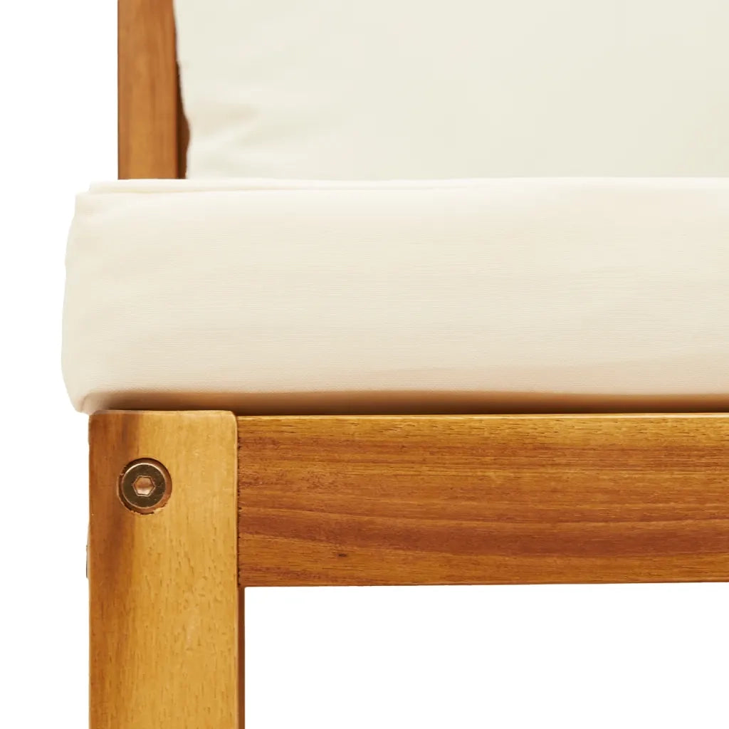 Divani da Giardino Angolari con Cuscini 2 pz in Legno di Acacia e Corda 3278853