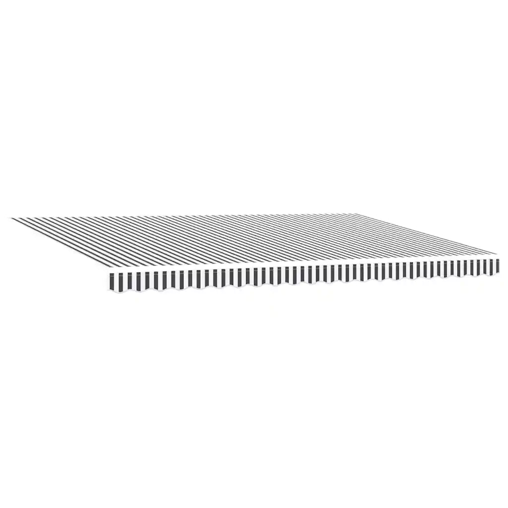 Tenda Retrattile Manuale con LED Antracite/ Bianco 500x300 cm