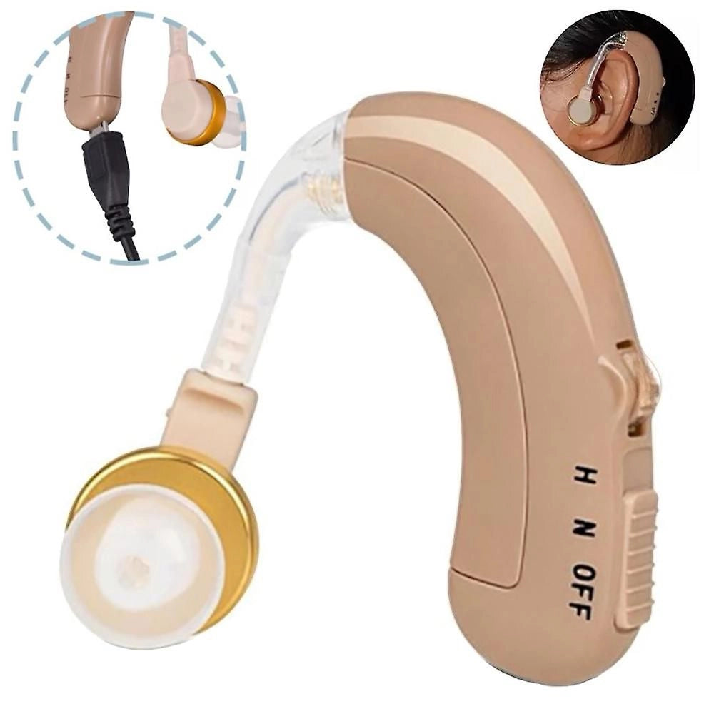 Mini apparecchio acustico ricaricabile amplificatore suoni udito orecchio XB-202