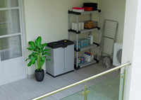 Pattumiera 2 Ante 68x38x87 cm Raccolta Differenziata con Portasacco 80 Litri