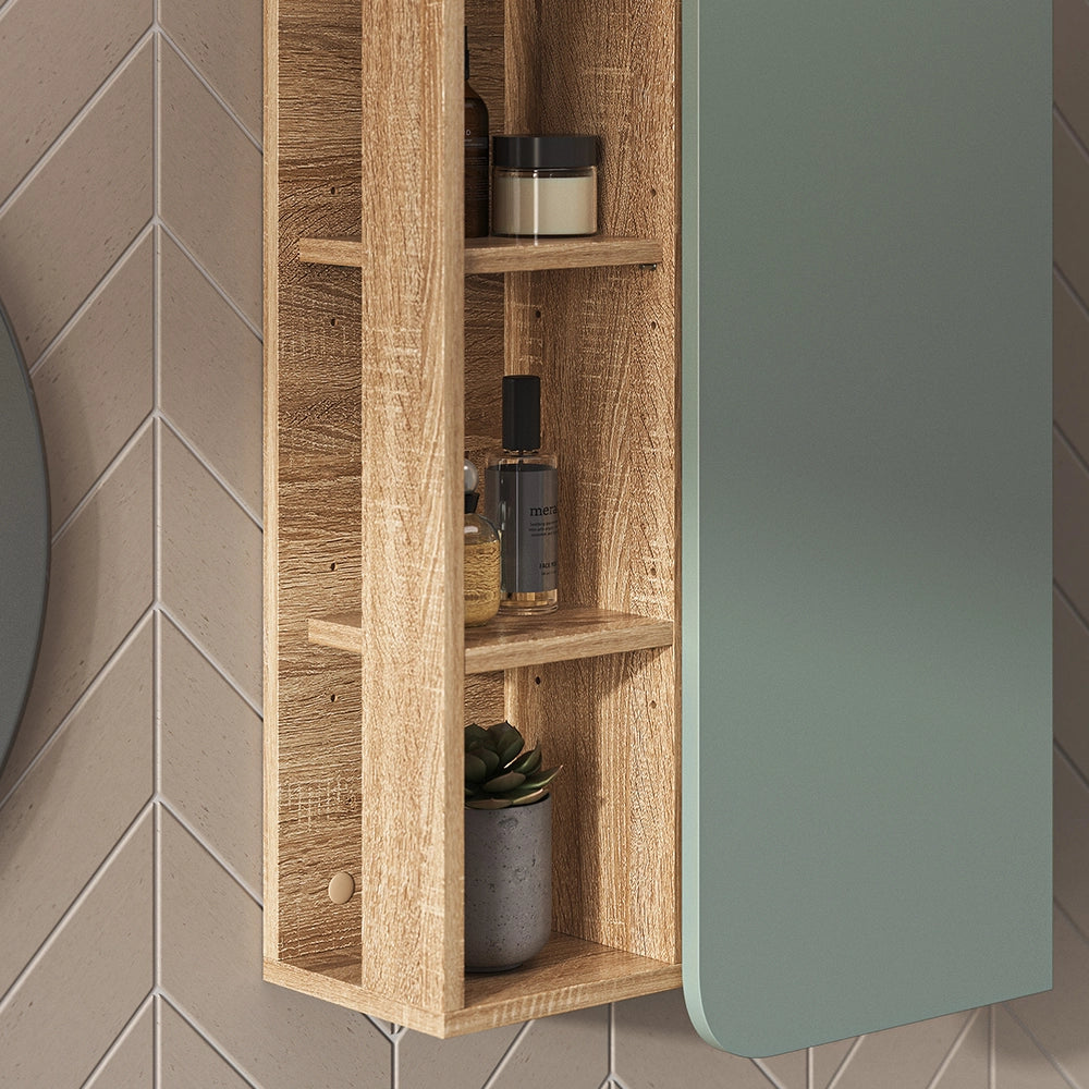 Vicco Mobile bagno Grigio-blu 50 x 75 cm con porta e vani aperti