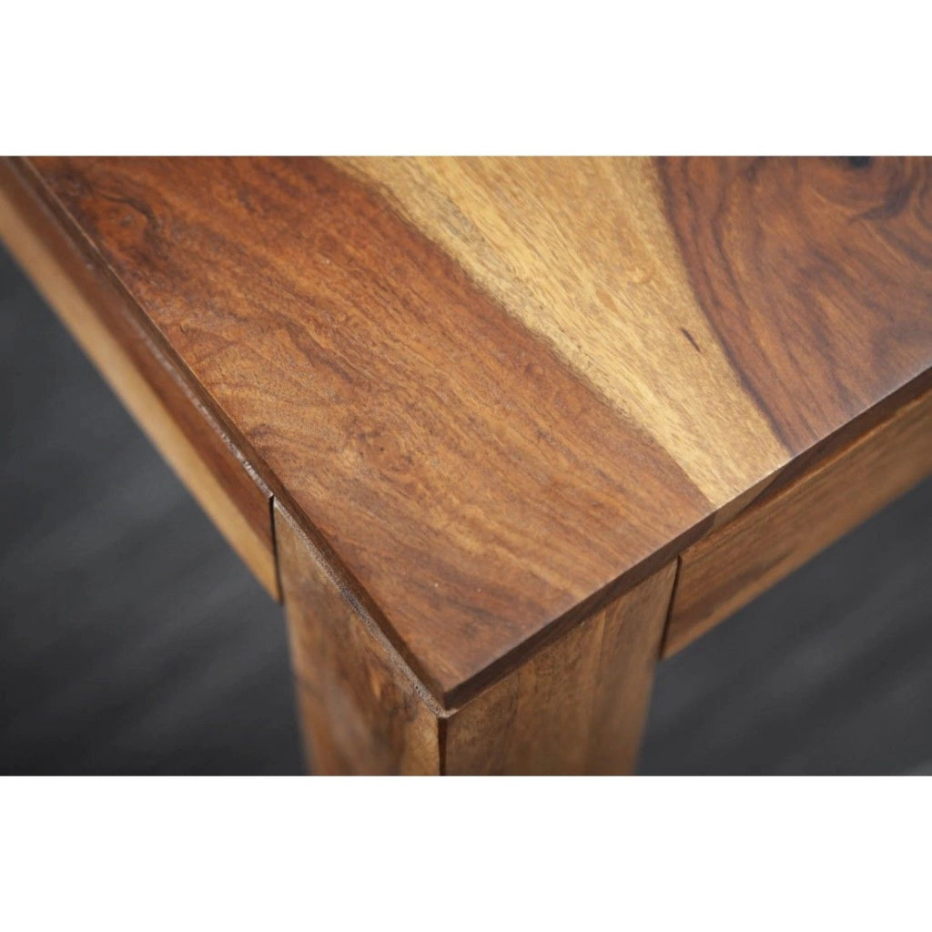 Tavolo da pranzo TAVINA 70 cm – Quadrato in legno massiccio di Sheesham verniciato