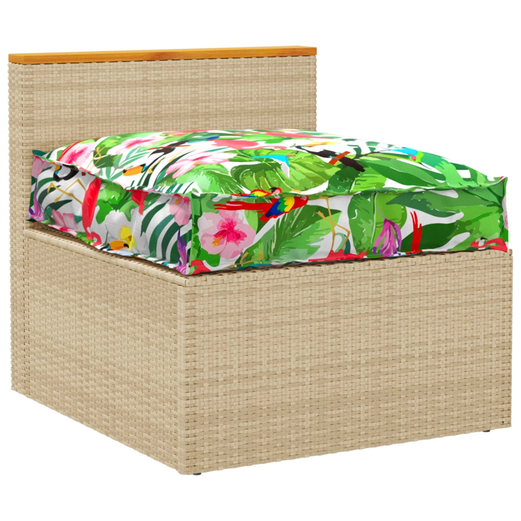 Cuscino per Panca  Giungla Tropicale 70x70x12 cm Tessuto Oxford