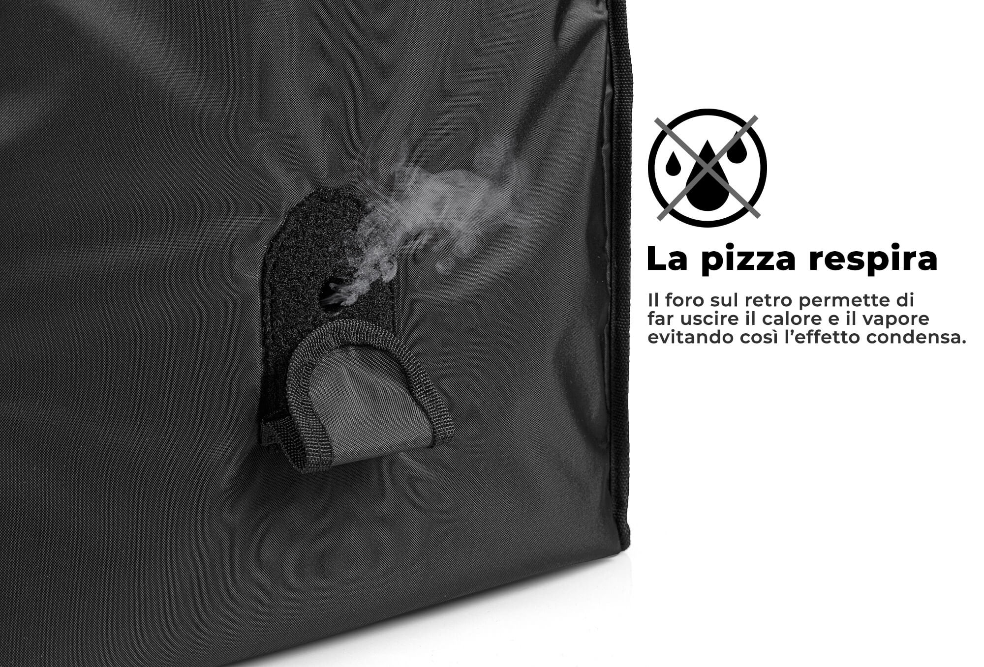 Borsa Termica Rigida Magnetica Porta Pizze da Asporto 10 Cartoni Safemi Magnetic 10 Nera