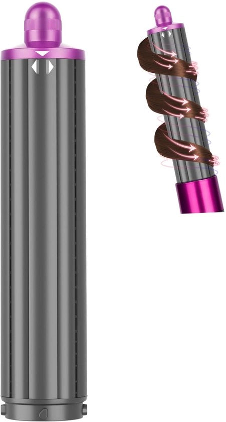 Accessorio per Rotoliera 4,6 cm (1,6 pollici) - Adatto per Dyson Airwrap HS01 HS05 HS08 - Rotoliera Automatica per Ciocche Libere & Grandi Onde Rosso rosso