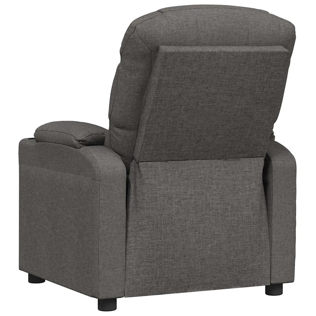 Divano Sedia-Poltrona Reclinabile in Tessuto Grigio Scuro 771601