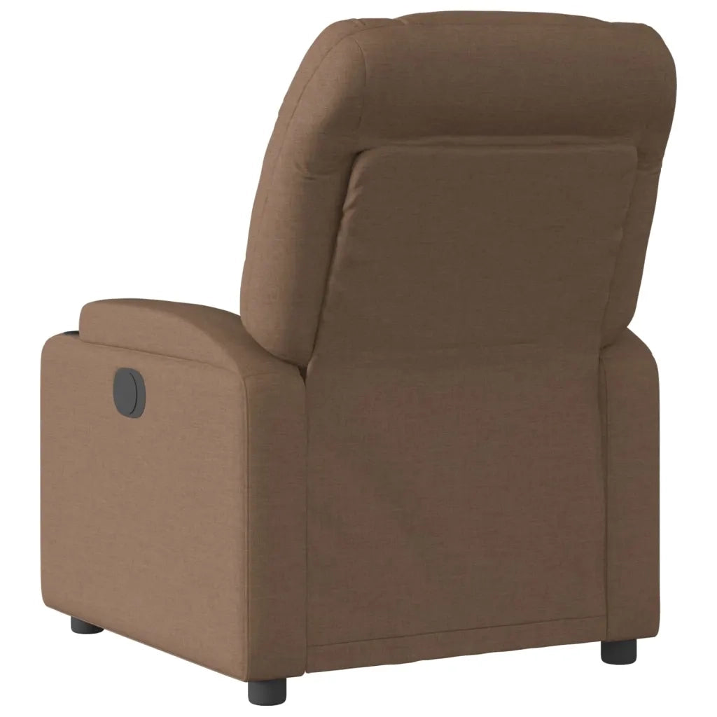 Divano Sedia-Poltrona Reclinabile in Tessuto Marrone 494408