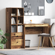 Scrivania con Stoccaggio Legno Vecchio Legno Ingegnerizzato