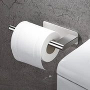 Rolhouder per WC senza perforazione - Acciaio inossidabile - Autoadesivo - Bagno Cucina - Argento