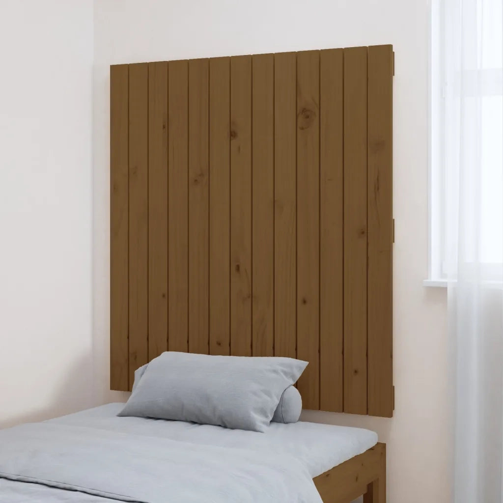 Testiera da Parete Ambra 82,5x3x90cm in Legno Massello di Pino