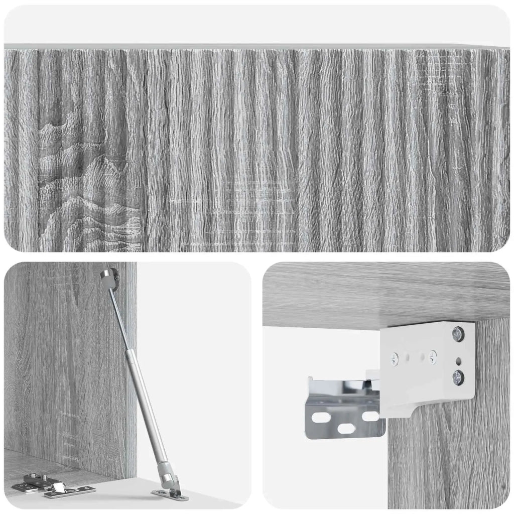 Mobile Porta TV da Muro Grigio Sonoma 78,5 x 41 x 30 cm