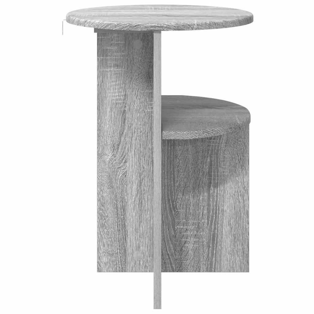 Tavolo laterale | Tavolino con archiviazione Grigio Sonoma ? 39,5 x 55 cm