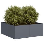 Fioriera Antracite 80x80x30 cm in Acciaio 860803