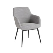Sedia in tessuto grigio