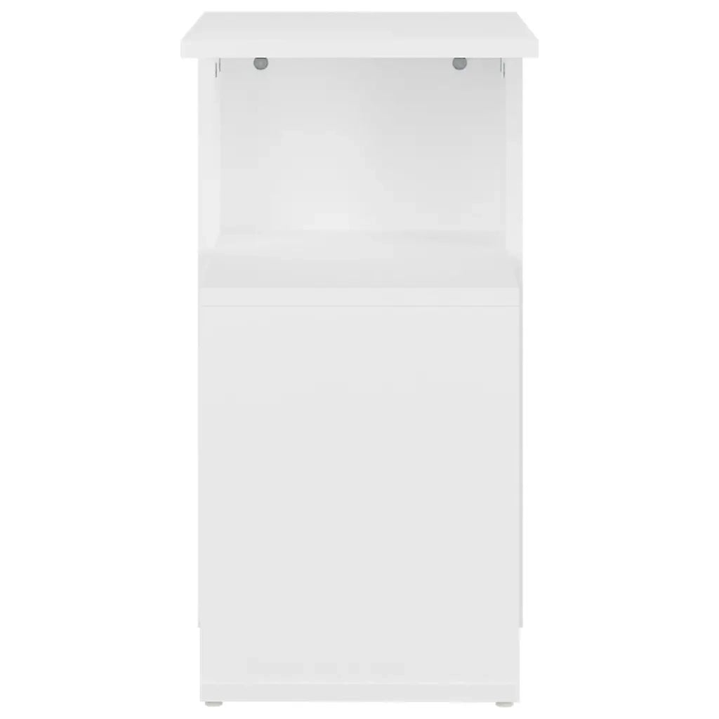 Tavolino da Salotto Bianco 36x30x56 cm in Legno Multistrato 802993