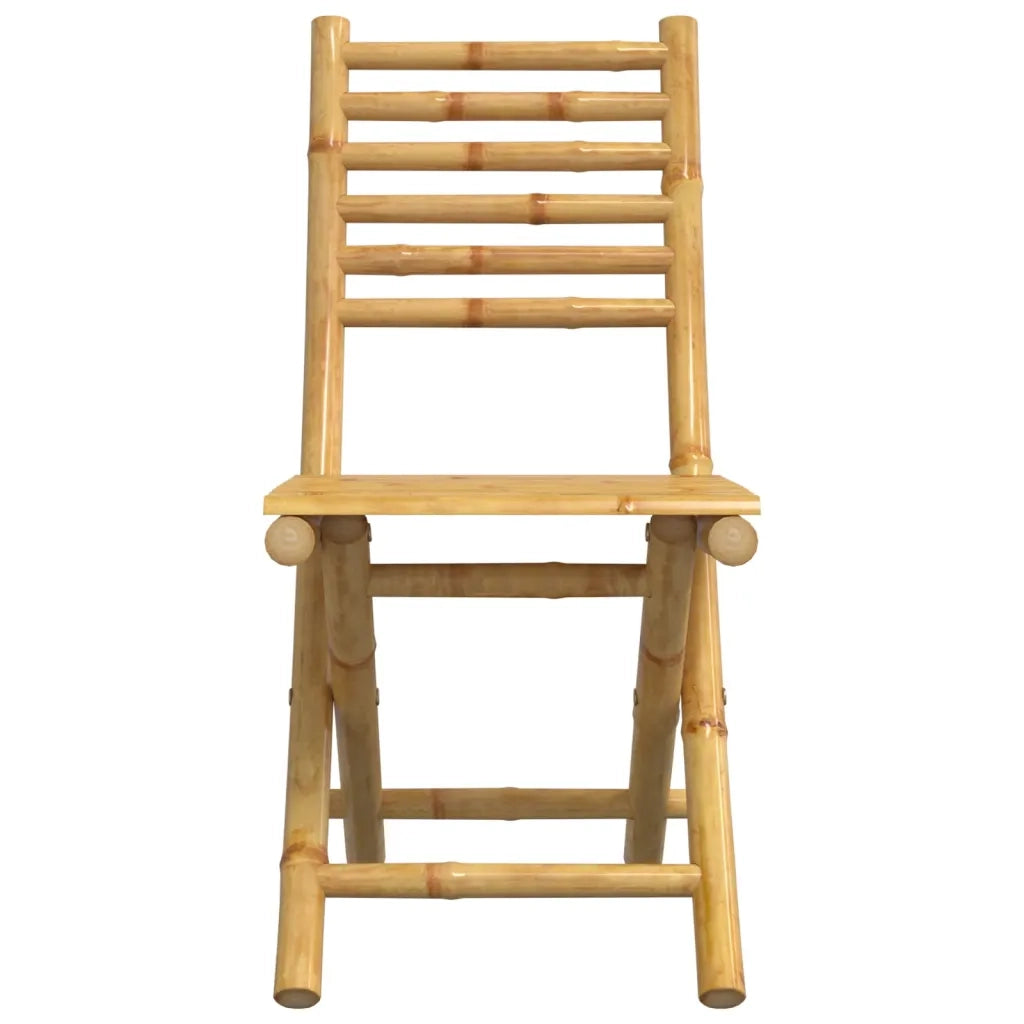 Sedie da Giardino Pieghevoli 4 pz 43x54x88 cm in Bambù 3278519