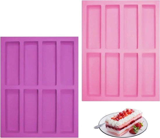 Forma per Cupcake Silicone Premium - 8 Cavità - Facile da Formare - Accessori da Cucina
