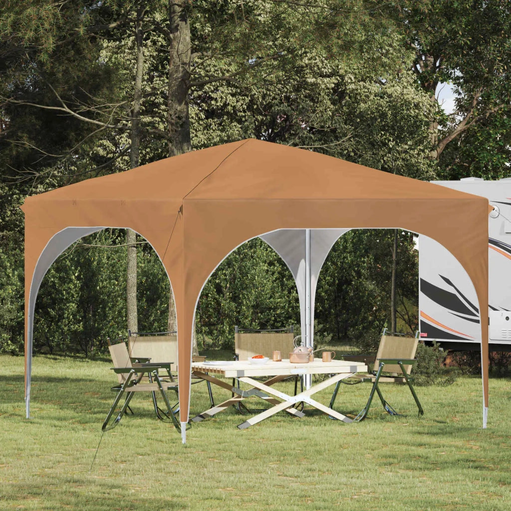 Tenda per feste a pop-up-Gazebo 290 x 290 x 245 cm Beige 893828