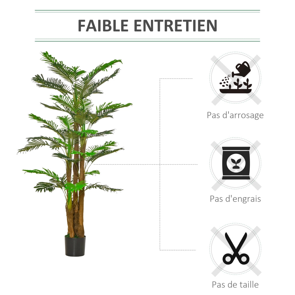 Albero Artificiale Palmier ¨C Zephmum ¨C H185cm Grigio Verde Realistico