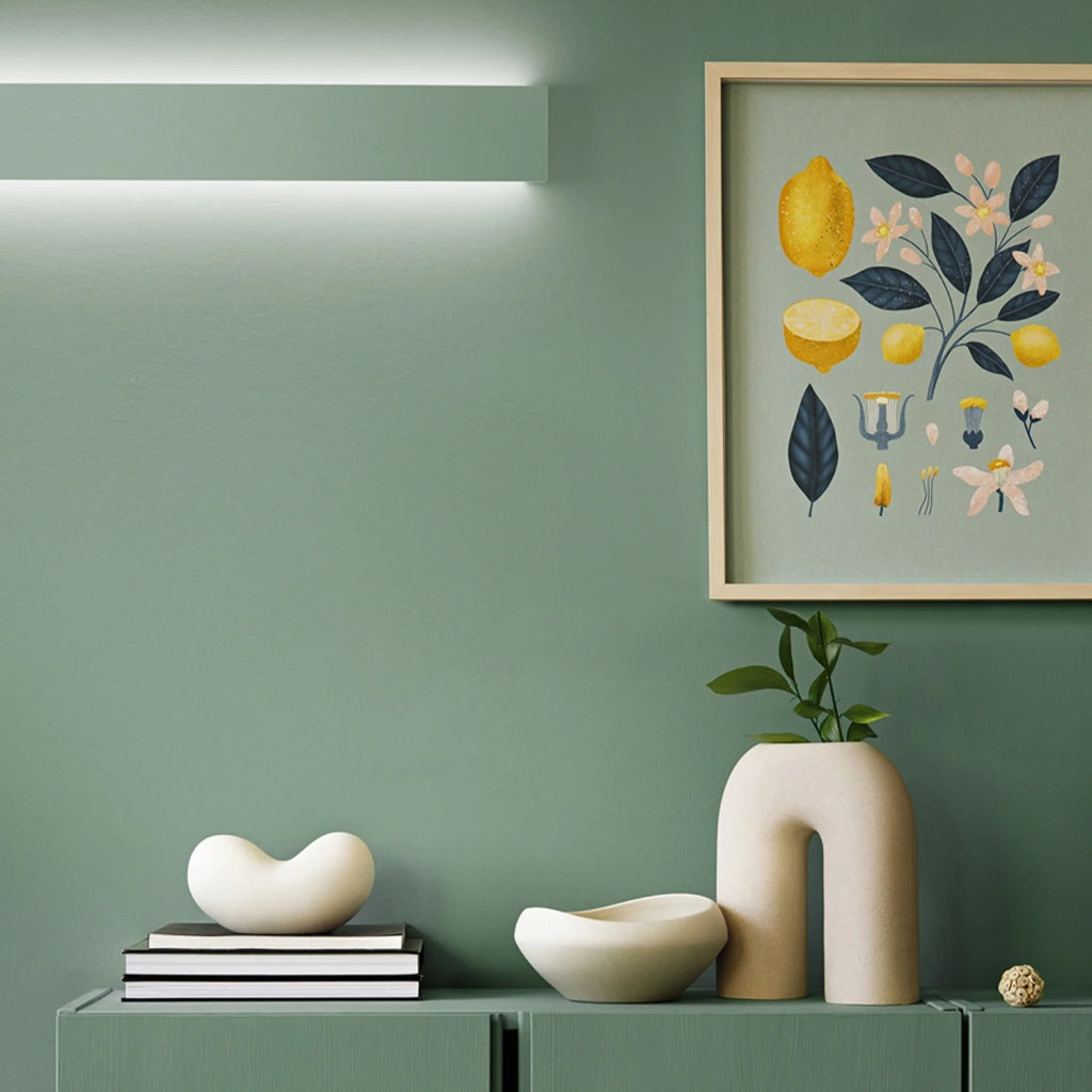 Applique Moderna Wall Gesso Metallo Bianco Led 18W 3000K Ip20