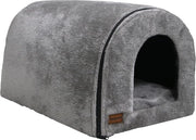 Cuscino pliabile - Grotta per gatti con tenda - Caldo e morbido - Casa per gatti per interni - 45x35x35 cm Gatto casa