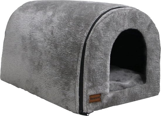 Cuscino pliabile - Grotta per gatti con tenda - Caldo e morbido - Casa per gatti per interni - 45x35x35 cm Gatto casa