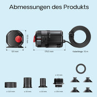 CQB-2000 SuperECO Pompa da laghetto 35W 2400l/h, con regolatore di flusso, per circolazione acqua