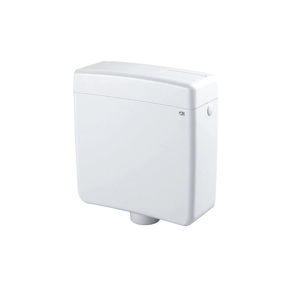 Cassetta di scarico esterna bianca tasto singolo start-stop risparmio idrico 6 Lt | Polo 1