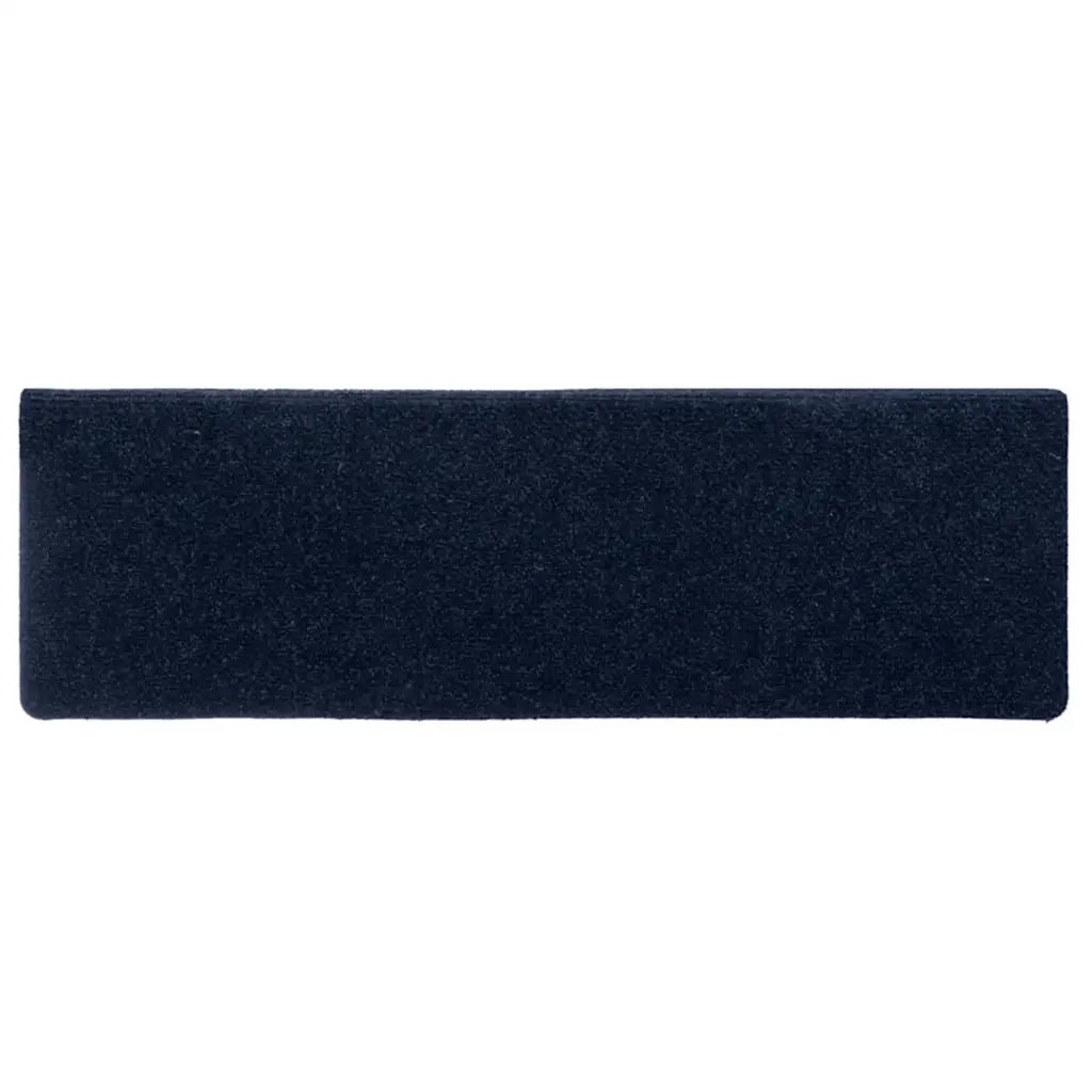 Tappetini per scale autoadesivi 30 pz 65x21x4 cm blu navy bordo rettangolare 3365701