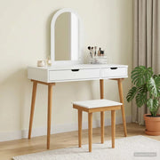 Set Tavolo da Trucco FAUSKE 3 pcs Bianco 100 x 50 x 143 cm 3438590