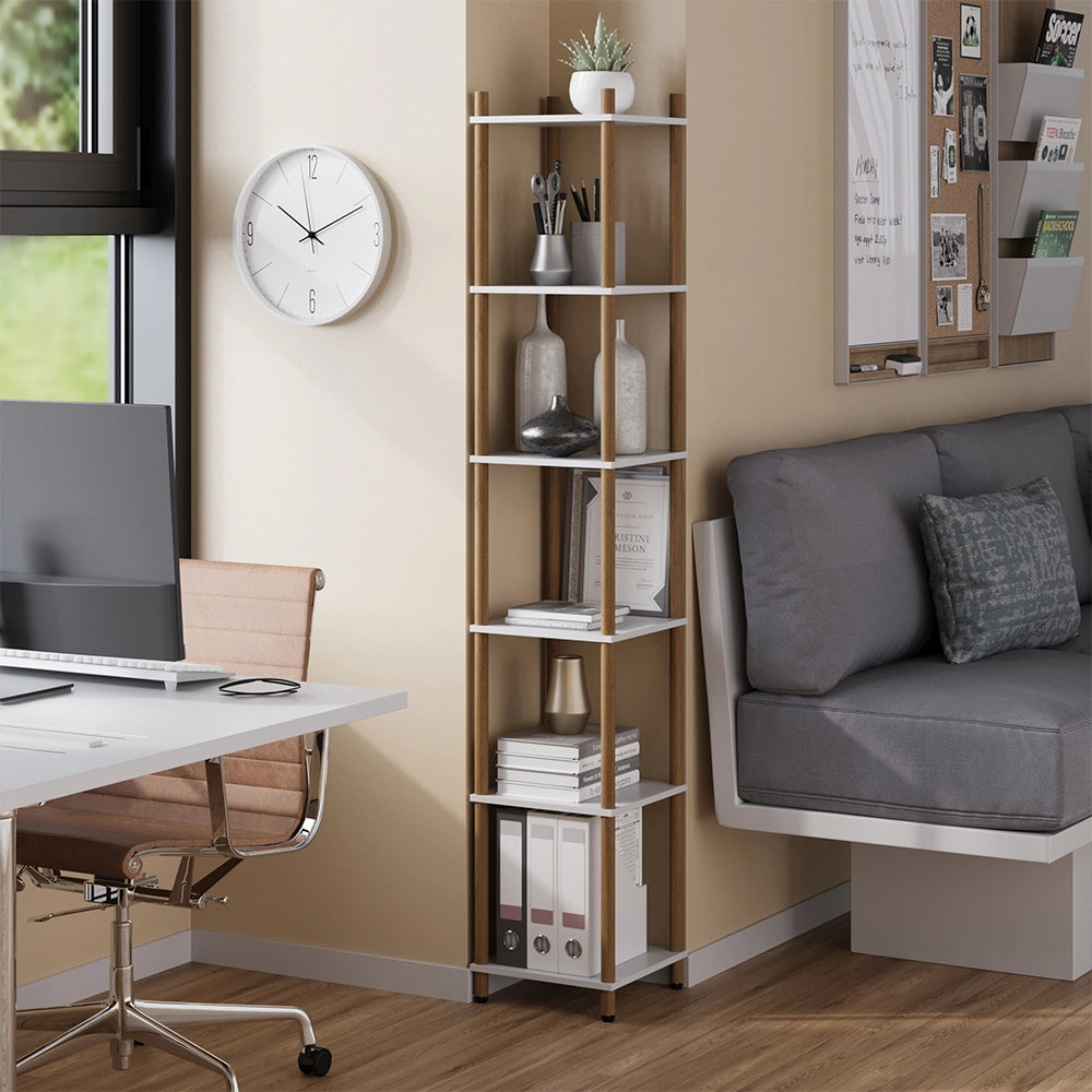 Vicco Libreria Bianco/pino 30 x 163.5 cm 6 ripiani