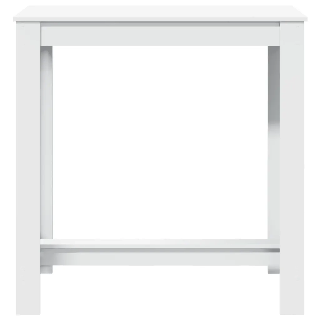 Tavolo da Bar Bianco 102x50x103,5 cm in Legno Multistrato