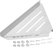 Piastra per doccia in acciaio inossidabile - Piastra per doccia senza fori - Supporto per parete - Design moderno - Peso massimo di carico 10kg - Piastra per doccia per la stanza da bagno