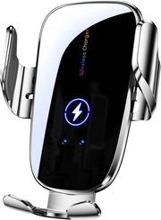 Oggetto di Supporto Auto per Telefono Senza Fili con Ricarica Senza Fili – Sensore Infrarosso – Ricarica Snellatrice da 15W – Compatibilità Universale
