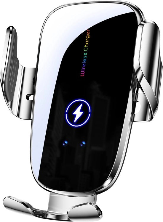 Oggetto di Supporto Auto per Telefono Senza Fili con Ricarica Senza Fili – Sensore Infrarosso – Ricarica Snellatrice da 15W – Compatibilità Universale