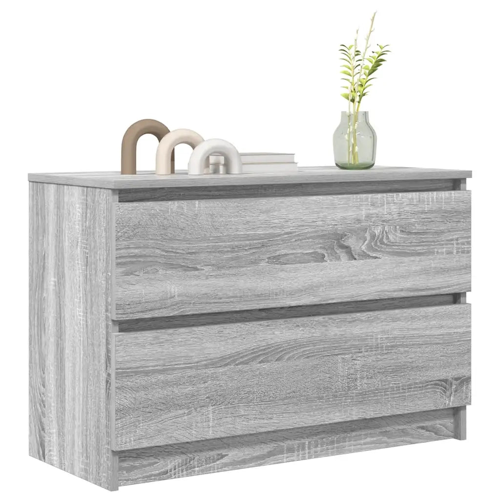 Mobile Porta TV Grigio Sonoma 80x35x54 cm in Legno Multistrato