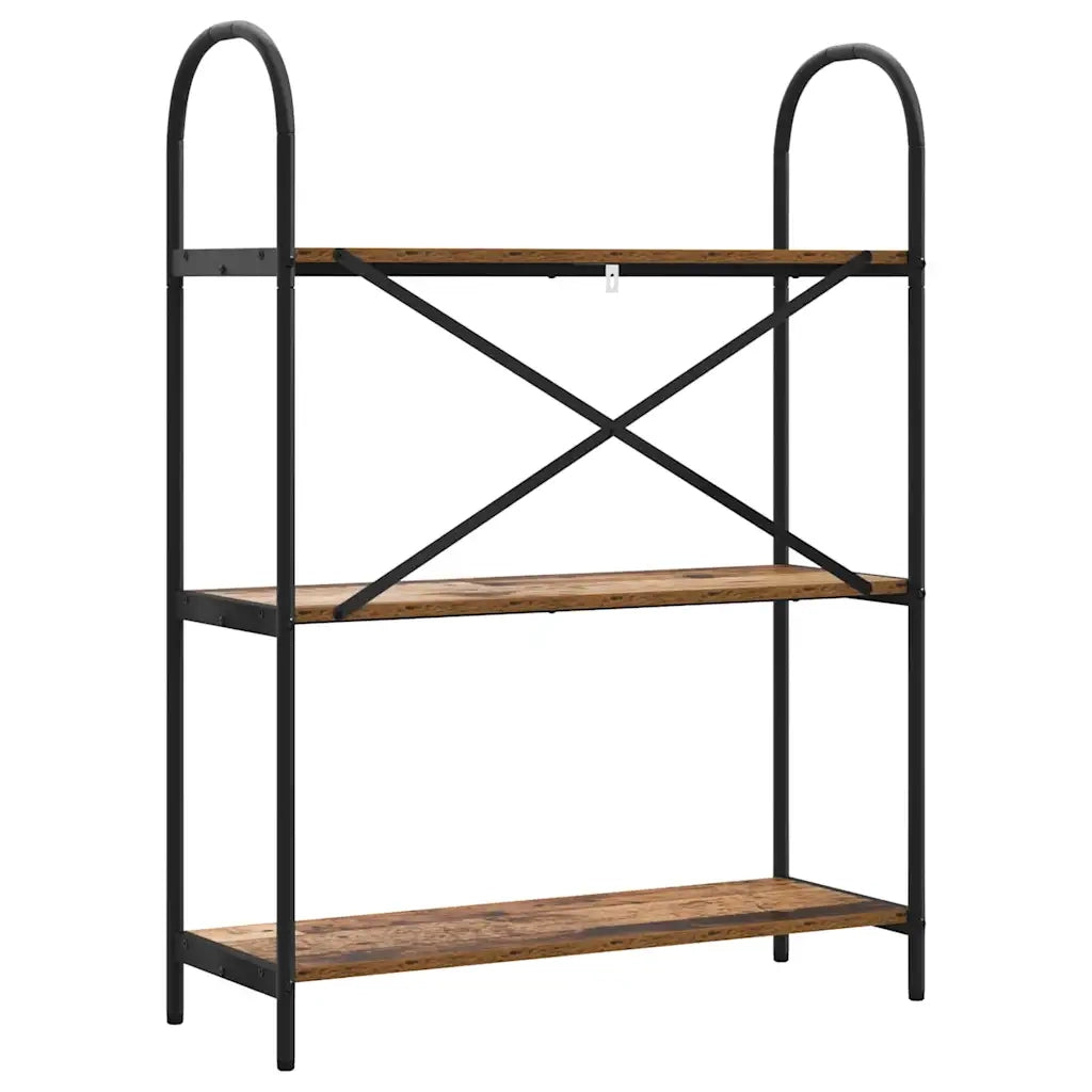 Libreria-Scaffale per Libri-Mobile di Stoccaggio Legno vecchio 80 x 30 x 109 cm Legno multistrato 619145