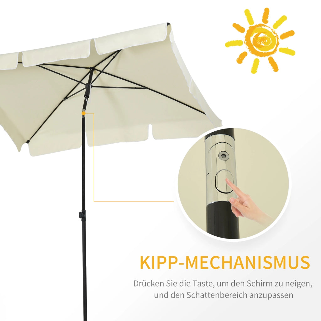 Ombrellone da giardino pieghevole ¨C zephmum ¨C cremewei? 250 cm