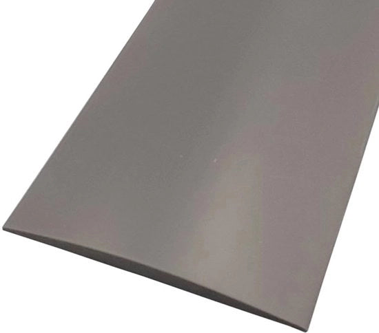 Striscia di transizione per pavimenti, 1 m x 5 cm, autofissante, PVC, striscia di transizione per pavimenti in piastrelle, legno, laminato, giunti (grigio scuro)