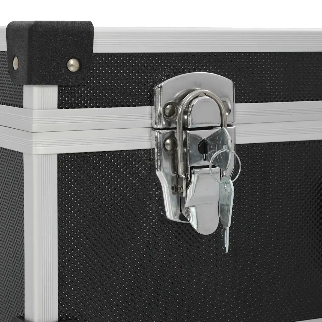 Valigetta per Attrezzi 46x33x16 cm Nera in Alluminio 91847