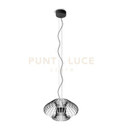 FILO LAMPADARIO A SOSPENSIONE DIAMETRO 50CM TITANIO A LED 2700K 2460LM 36W
