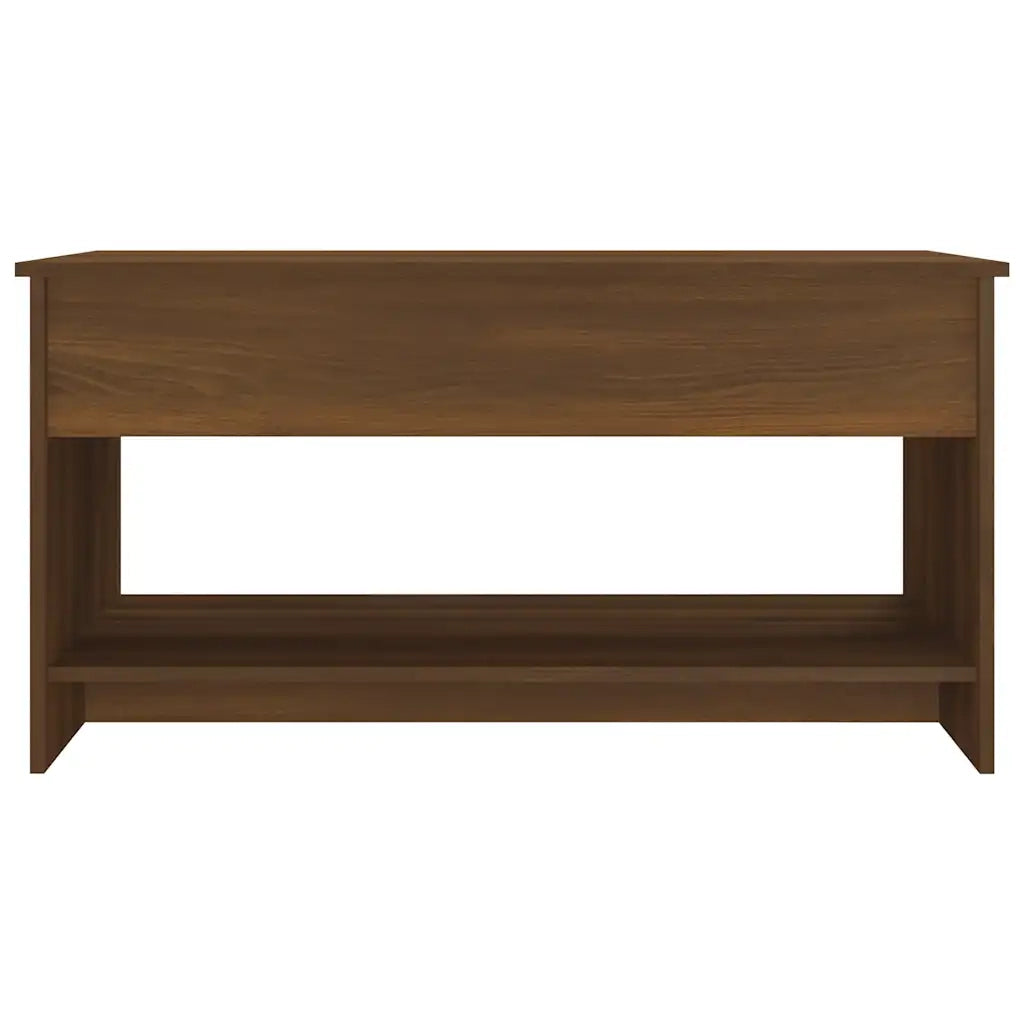 Tavolino Salotto Rovere Marrone 102x50x52,5cm Legno Multistrato 819292