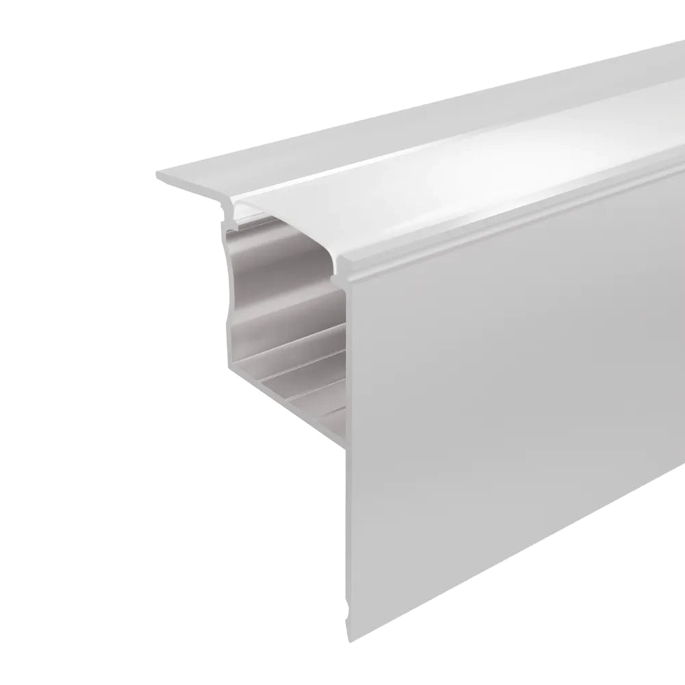 Profilo angolare in alluminio silver da incasso 1mt per cartongesso per striscia led