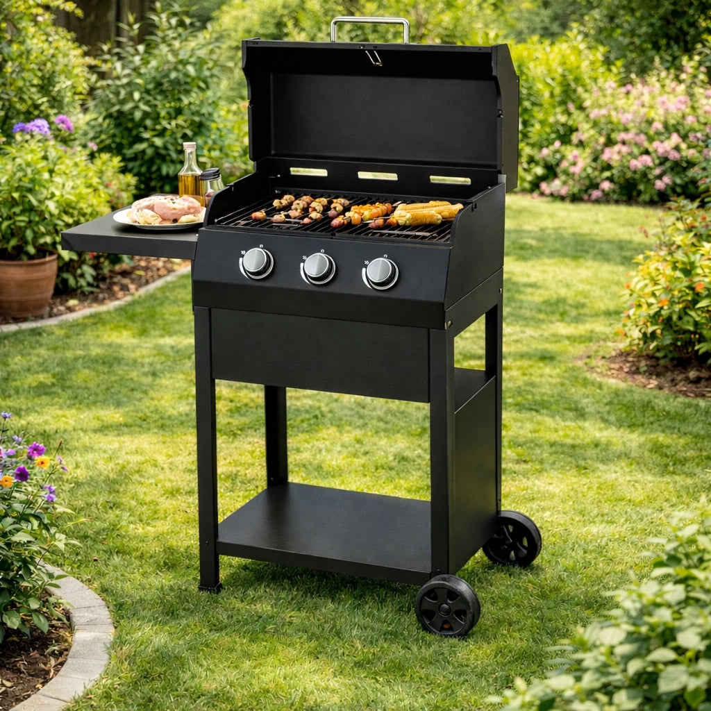 BARBECUE A GAS MIRAMAR 8,5KW 100X58XH96CM 3 FUOCHI